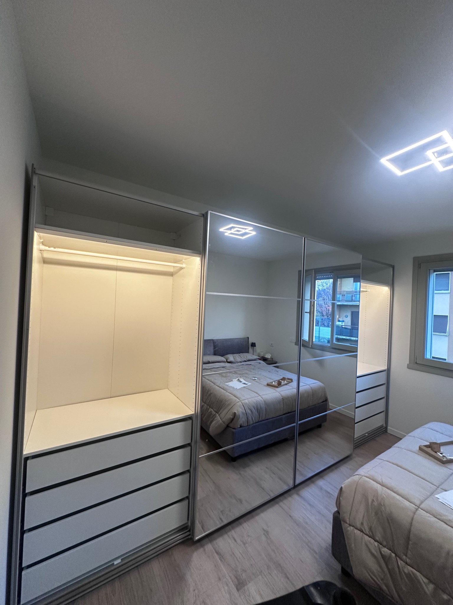 Cabina armadio montata